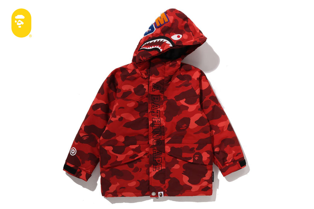 Bape シャークカモ　スノーボードジャケット　サイズ:L COLOR CAMO SHARK SNOWBOARD JACKET | bape.com