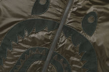 SHARK PATCH PADDED HOODIE JACKET