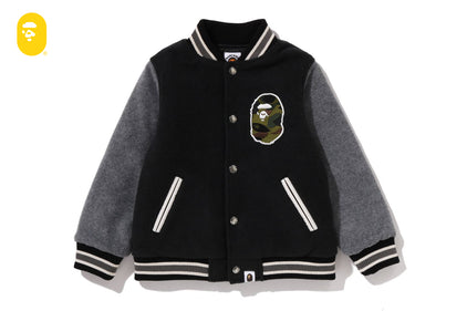 1ST CAMO APE HEAD VARSITY JACKET
