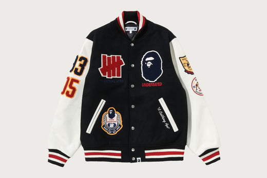 【BAPE X UNDFTD】 VARSITY JACKET