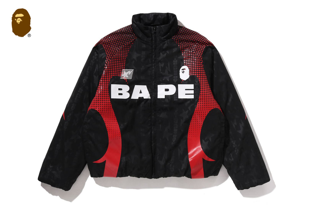 ABA FRAME MONOGRAM JACQUARD MULTI LOGO PADDED JACKET | bape.com