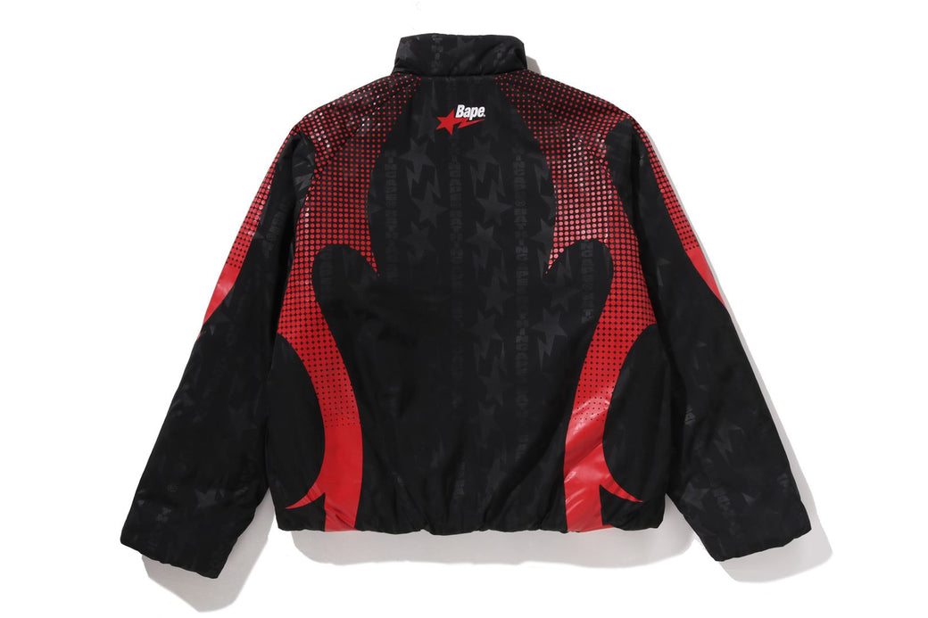 ABA FRAME MONOGRAM JACQUARD MULTI LOGO PADDED JACKET | bape.com