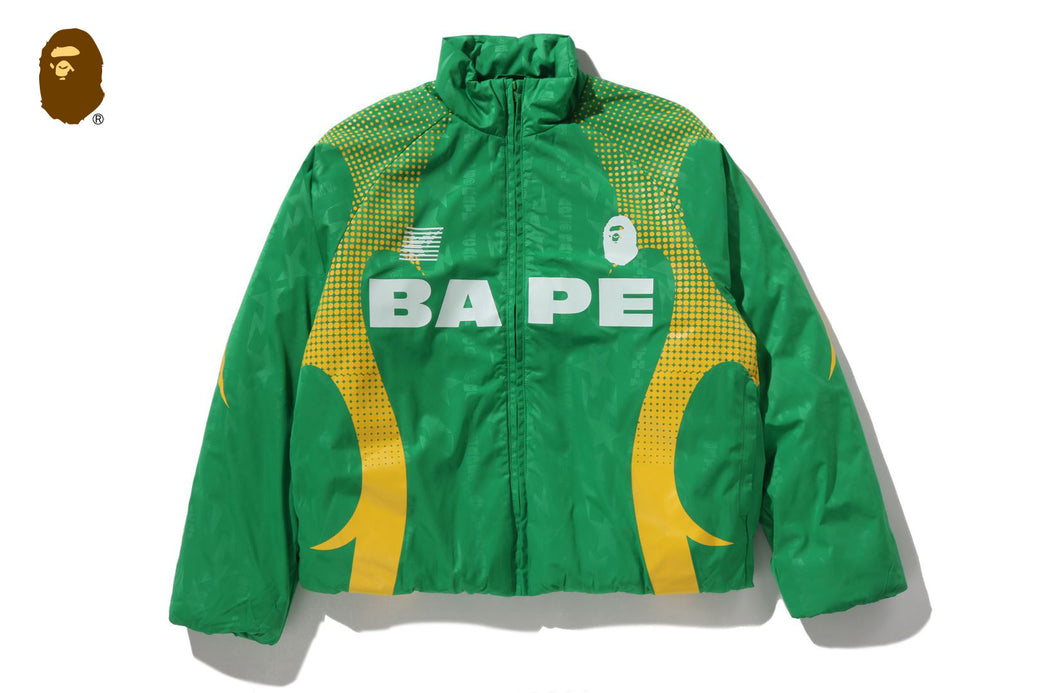 ABA FRAME MONOGRAM JACQUARD MULTI LOGO PADDED JACKET | bape.com