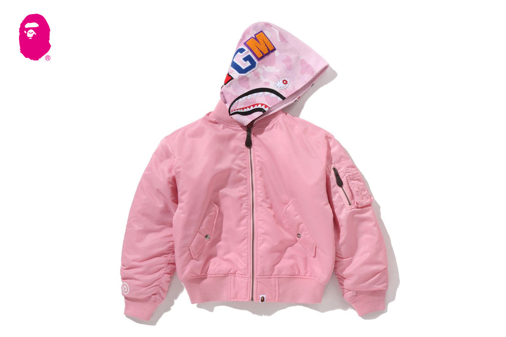 A Bathing Ape シャークパーカー　MA-1 SHARK HOODIE MA-1 | bape.com