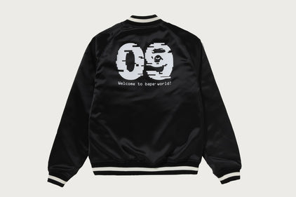 BAPE ONLINE ONE POINT EMBROIDERY PRINT JACKET BAPEC