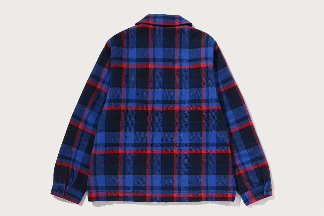 BAPE CHECK CPO ZIP JACKET | bape.com