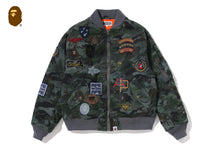HYBRID CAMO MULTI BADGE PADDED MA-1