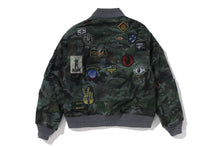 HYBRID CAMO MULTI BADGE PADDED MA-1