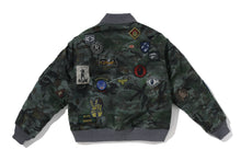 HYBRID CAMO MULTI BADGE PADDED MA-1