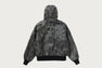 CROC PATTERN LEATHER JACKET