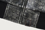 CROC PATTERN LEATHER JACKET