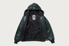 CROC PATTERN LEATHER JACKET