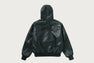 CROC PATTERN LEATHER JACKET