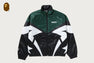 CROC PATTERN PADDED TRACK JACKET