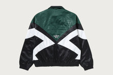CROC PATTERN PADDED TRACK JACKET