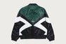 CROC PATTERN PADDED TRACK JACKET