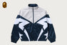 CROC PATTERN PADDED TRACK JACKET