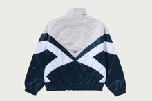 CROC PATTERN PADDED TRACK JACKET