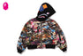 HYBRID CAMO HOODED CROPPED SHARK MA-1 JACKET