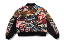 HYBRID CAMO HOODED CROPPED SHARK MA-1 JACKET