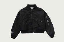 1ST CAMO SHARK HOODED CROPPED MA-1 JACKET