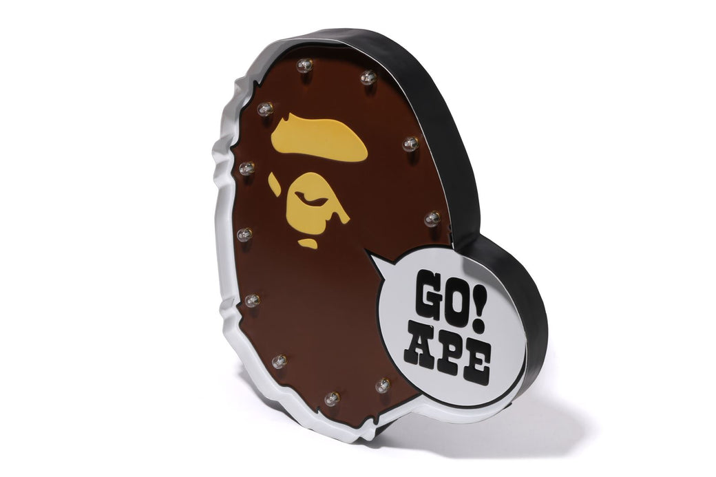 激レア　Bape エイプ　迷彩　惑星　スケボー型　間接照明　ランプ APE HEAD LED SIGNBOARD | bape.com