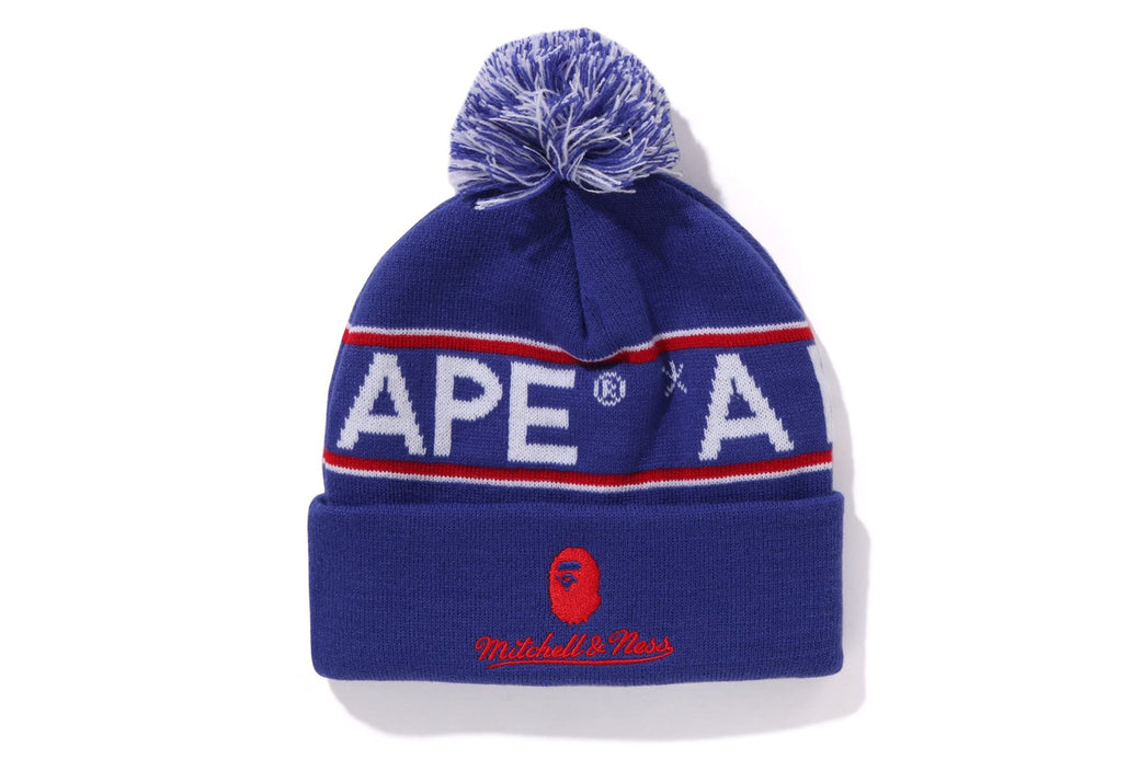 【 BAPE X MITCHELL & NESS 】NHL POM BEANIE