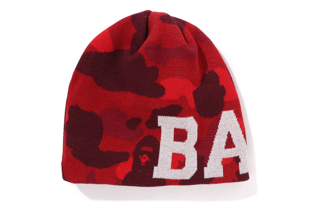 COLOR CAMO KNIT CAP