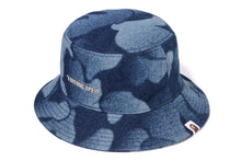 RAINBOW JACQUARD METAL LOGO PIN BUCKET HAT