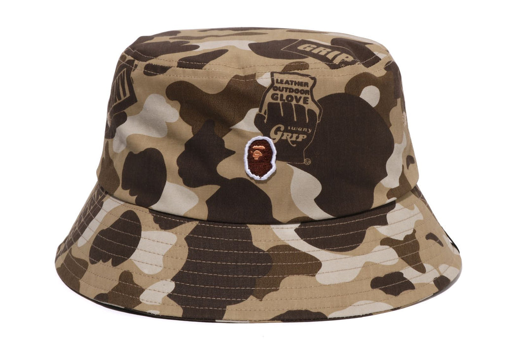 BAPE X GRIP SWANY 】 GR CAMO FIREPROOF BUCKET HAT | bape.com