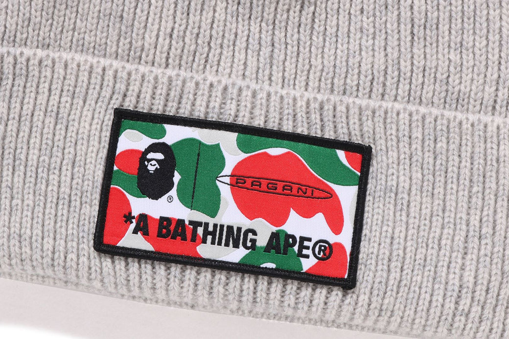 BAPE X PAGANI 】LOGO BEANIE | bape.com