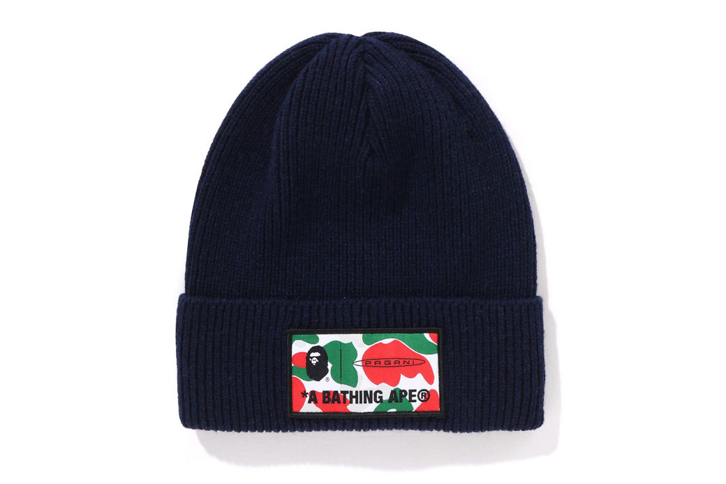 BAPE X PAGANI 】LOGO BEANIE | bape.com