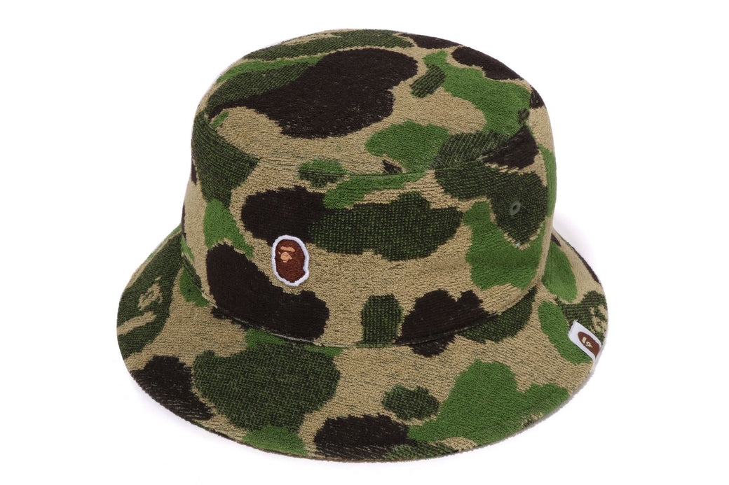 ABC CAMO PILE JACQUARD BUCKET HAT | bape.com