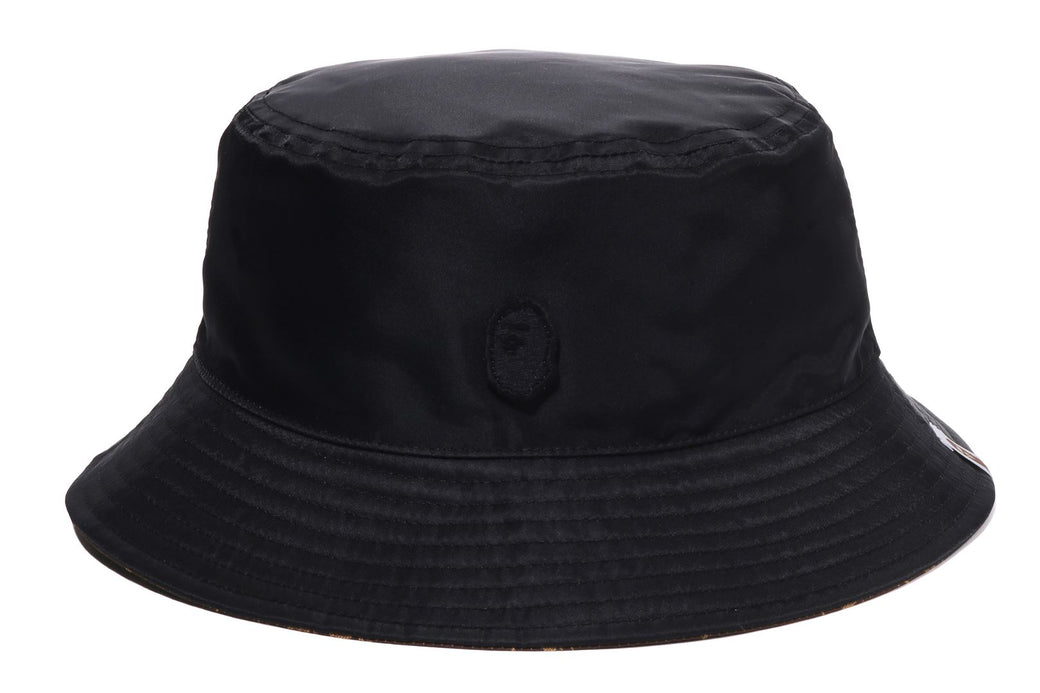 【A BATHING APE】大人気☆リバーシブル MONOGRAM BUCKLE HAT A BATHING APE｜COLLEGE MONOGRAM REVERSIBLE BUCKLE HAT