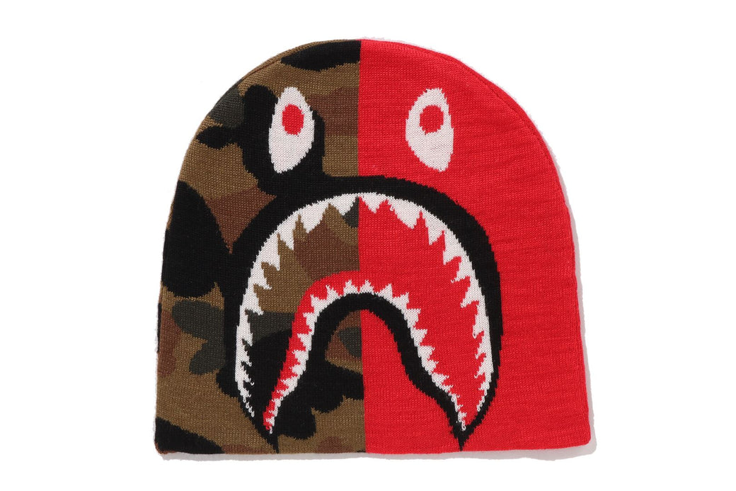 1ST CAMO SHARK KNIT CAP | bape.com