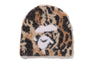 WILD LEOPARD PATTERN APE FACE KNIT CAP