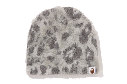 WILD LEOPARD PATTERN APE FACE KNIT CAP