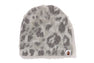 WILD LEOPARD PATTERN APE FACE KNIT CAP