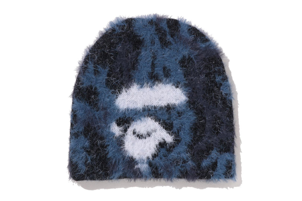 WILD LEOPARD PATTERN APE FACE KNIT CAP 灰 WILD LEOPARD PATTERN APE FACE KNIT CAP | bape.com