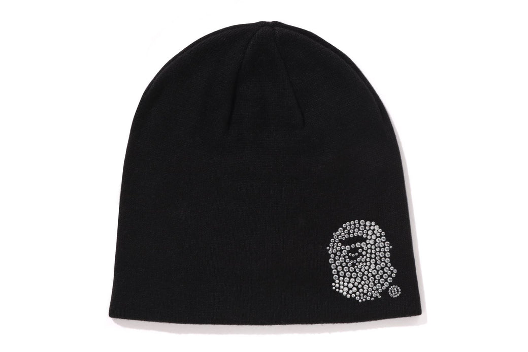 A Bathing Ape ニット帽 黒 A BATHING APE (エイプ) BAPE STA KNIT CAP (ビーニー)(ニット