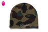 1ST CAMO CRYSTAL LOGO BEANIE