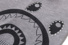 CRYSTAL SHARK KNIT CAP