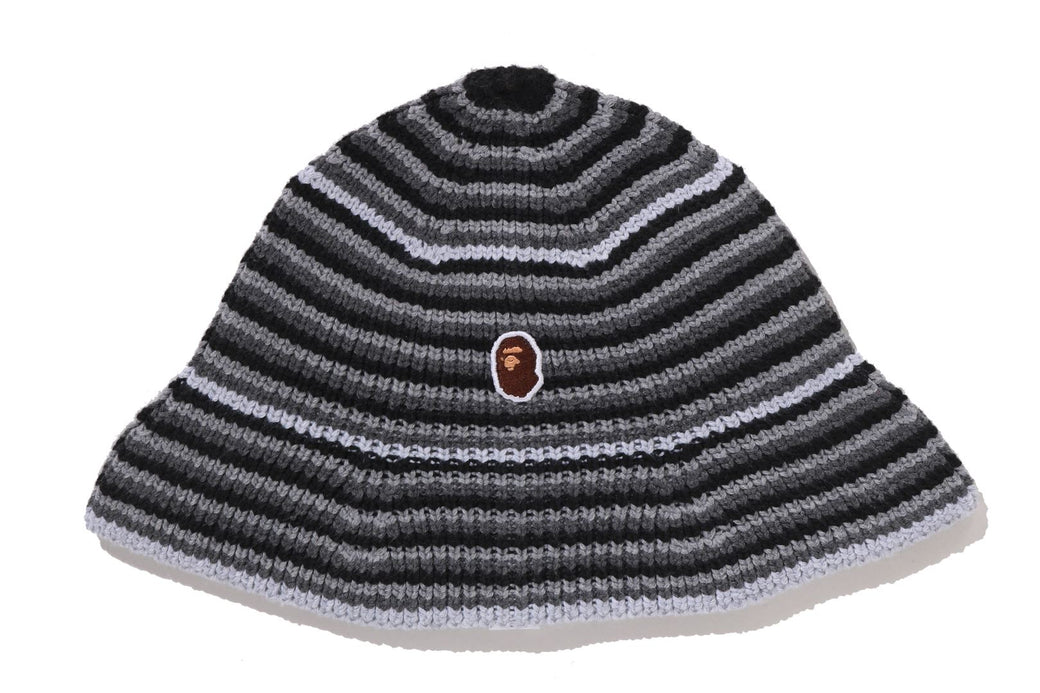 APE HEAD ONE POINT STRIPE KNIT HAT | bape.com
