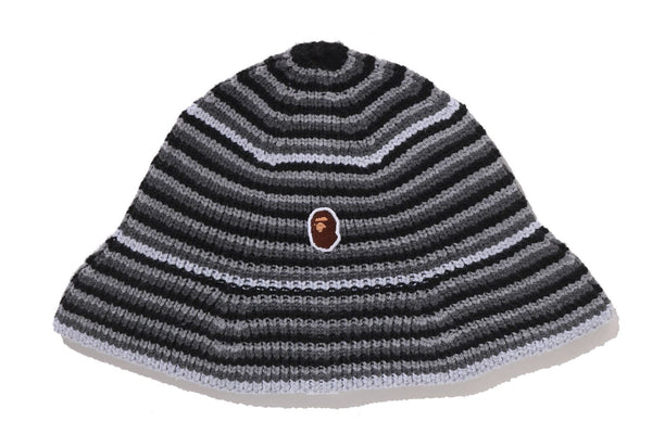 APE HEAD ONE POINT STRIPE KNIT HAT | bape.com