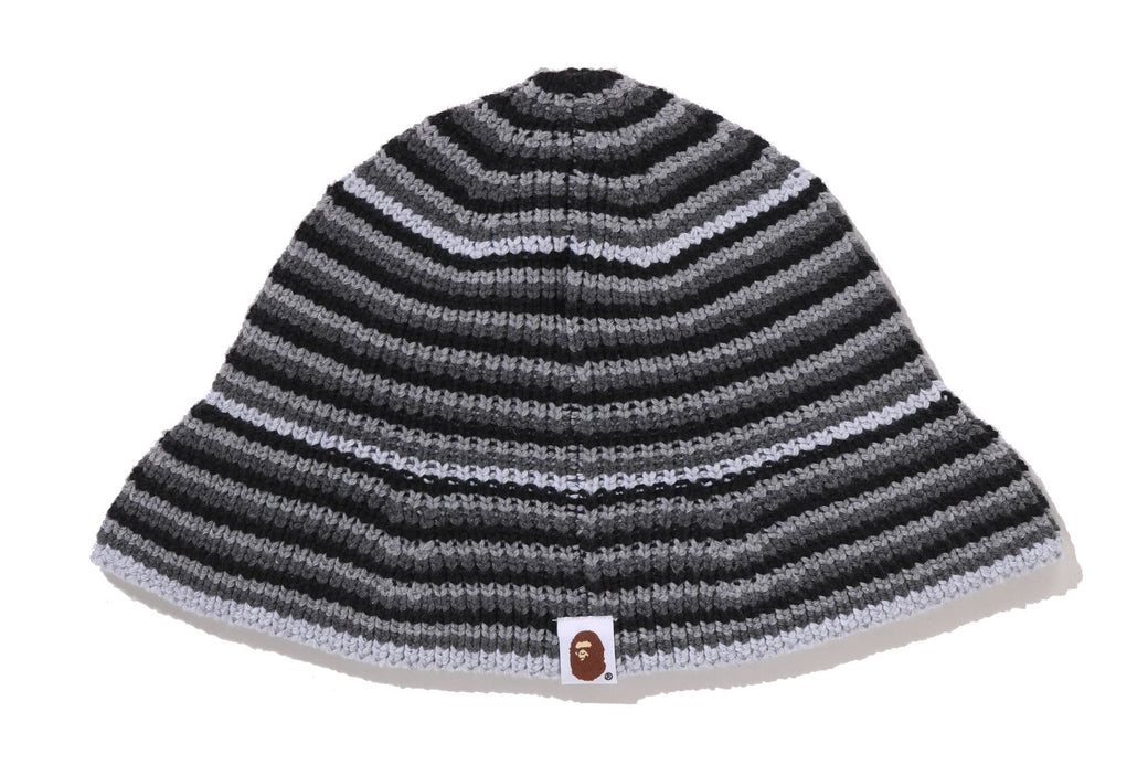APE HEAD ONE POINT STRIPE KNIT HAT | bape.com
