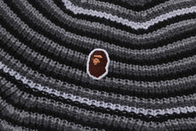 APE HEAD ONE POINT STRIPE KNIT HAT