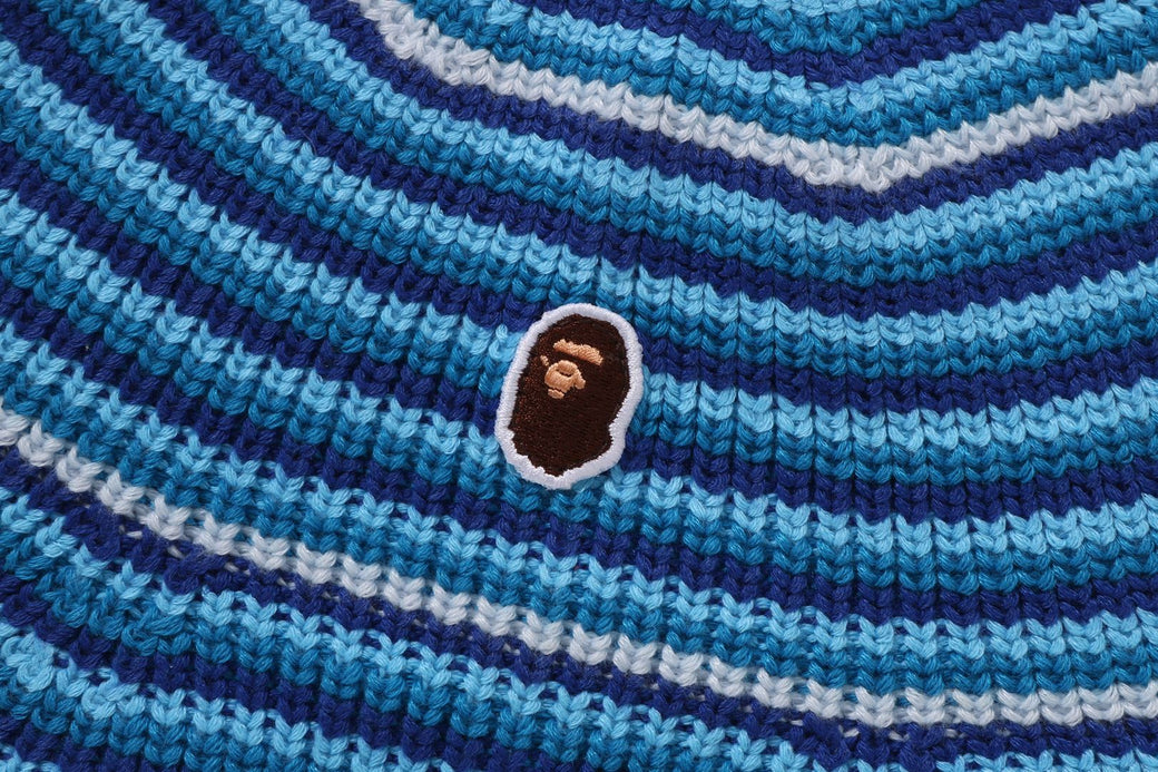 APE HEAD ONE POINT STRIPE KNIT HAT | bape.com