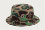 ONE POINT ABC CAMO JACQUARD KNIT BUCKET HAT