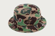 ONE POINT ABC CAMO JACQUARD KNIT BUCKET HAT