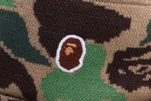 ONE POINT ABC CAMO JACQUARD KNIT BUCKET HAT